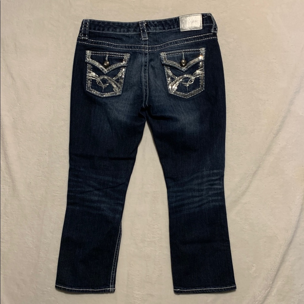 Maurices Premium Sequin Rhinestone Jean Capris Sz. 7/8